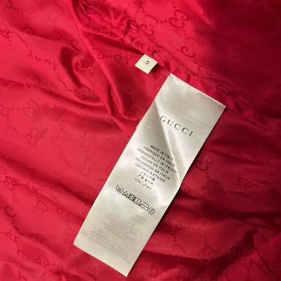 Gucci girls raincoat Size 5